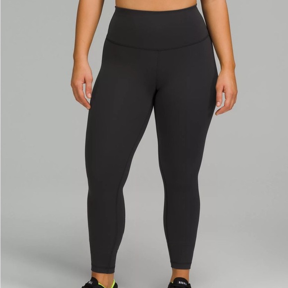 LULULEMON WUNDER TRAIN CONTOUR FIT SIZE 4 HIGH RISE 25” IN BLACK BARELY WORN - Picture 1 of 13